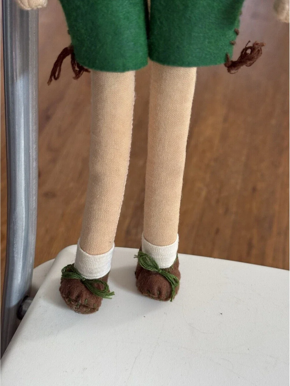 Vintage  handmade cloth rag doll 15” , Good Condition
